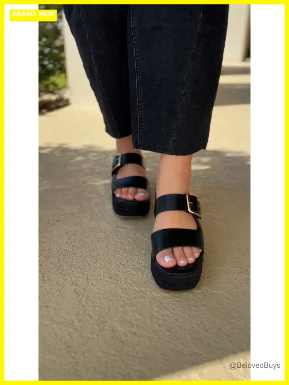 Women Platform Espadrille Wedges Sandals Slip On Open Toe Chunky Woven Heel